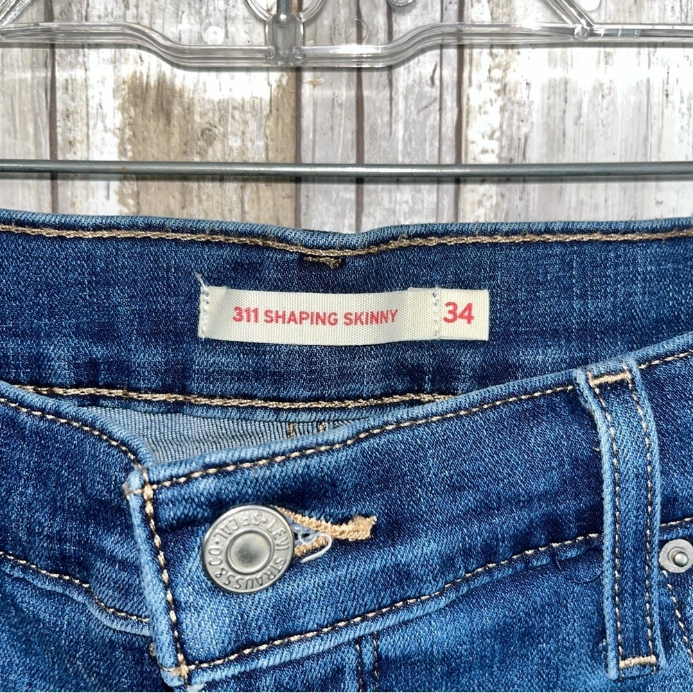 Levi’s 311 Shaping Skinny Medium Wash High Rise Skinny Jeans Women’s 34 - Picture 4 of 6